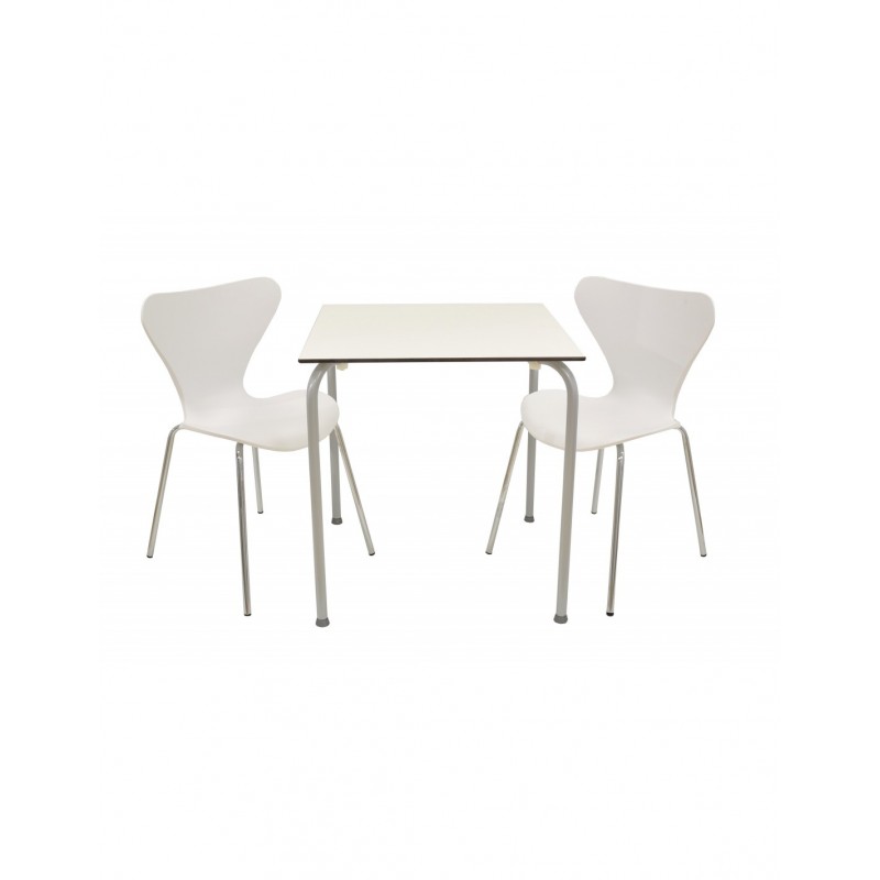 Mesa FERAY:Mesa FERAY, apilable, epoxi plata,...