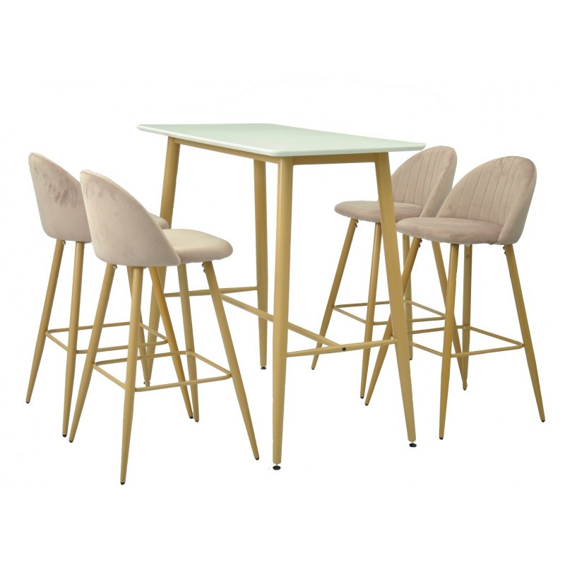 Mesa GOBBI:Mesa GOBBI, alta, metal, blanca, 120...