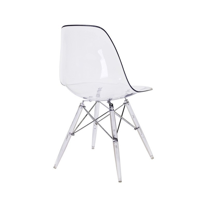 Silla TOWER PCTR, policarbonato transparente