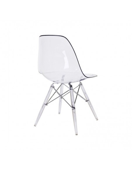 Silla TOWER PCTR, policarbonato transparente