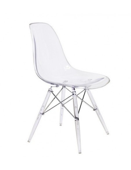 Silla TOWER PCTR, policarbonato transparente