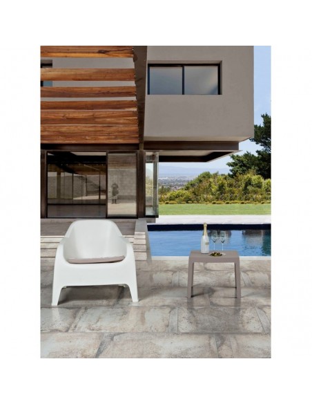 Sillón SUNNY BIG, apilable,  polipropileno negro