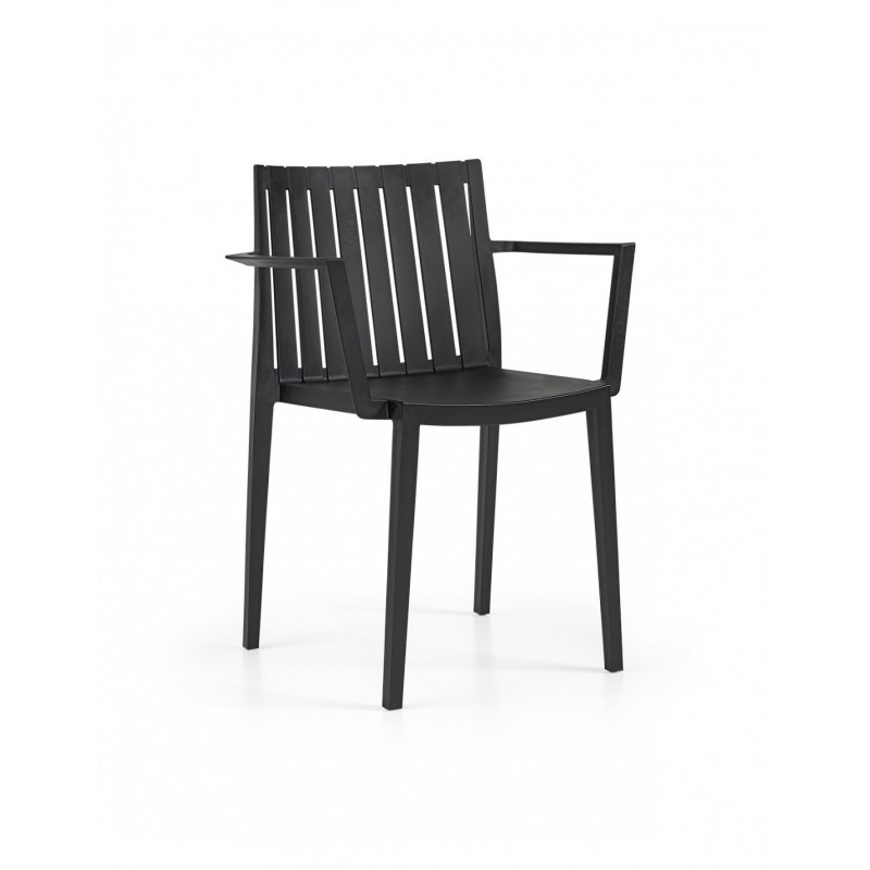 Sillón CHOPIN, apilable,  polipropileno blanco*