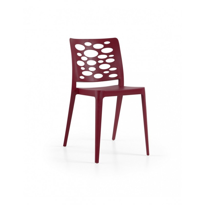 Silla VENECIA, apilable,  polipropileno blanco*