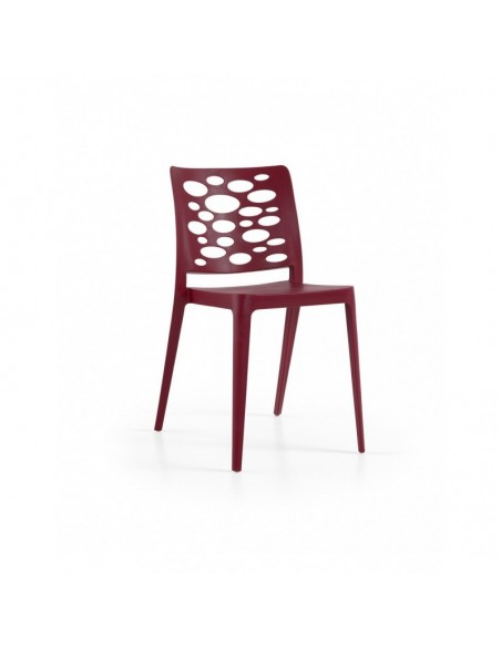 Silla VENECIA, apilable,  polipropileno blanco*