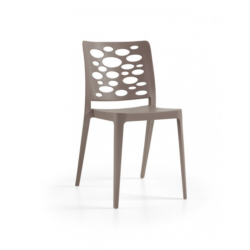 Silla VENECIA, apilable,  polipropileno blanco*