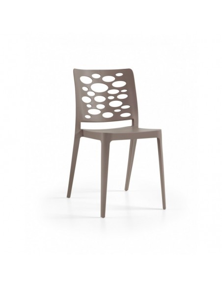 Silla VENECIA, apilable,  polipropileno blanco*