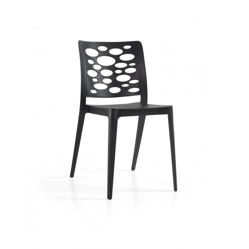 Silla VENECIA, apilable,  polipropileno blanco*