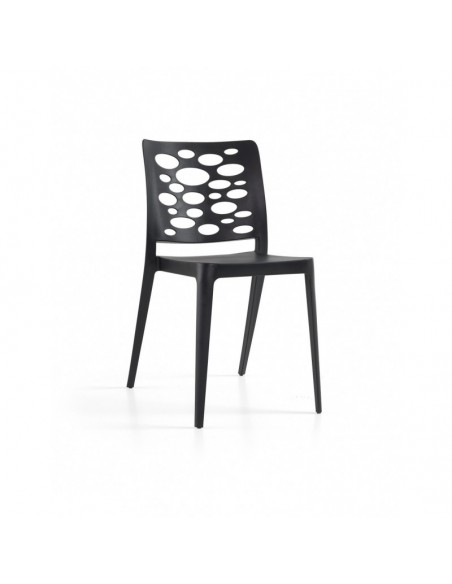 Silla VENECIA, apilable,  polipropileno blanco*