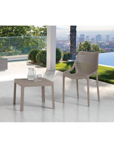 Silla BILL, apilable,  polipropileno antracita