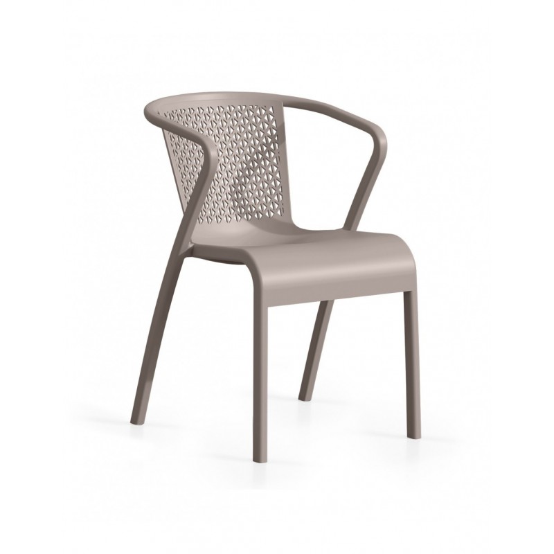 Sillón TUI, apilable,  polipropileno blanco*