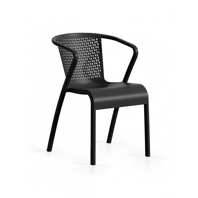 Sillón TUI, apilable,  polipropileno blanco*