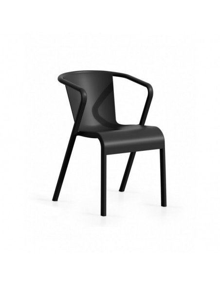Sillón LUGO, apilable,  polipropileno tórtora