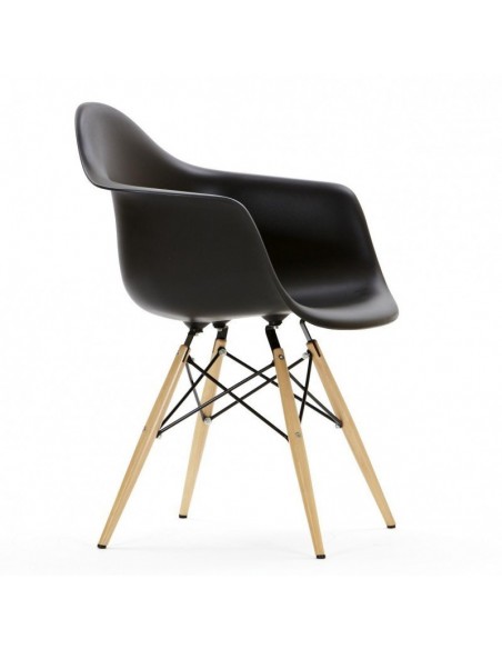 Sillón TOWER PP, madera, polipropileno negro