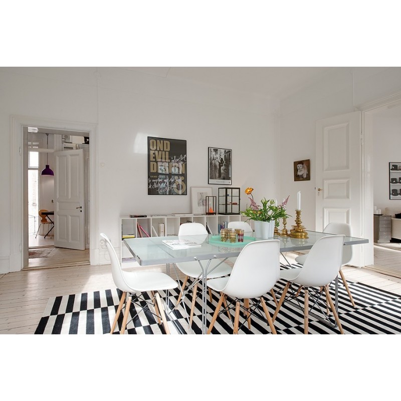 Silla TOWER PP ( SU), madera, polipropileno blanco