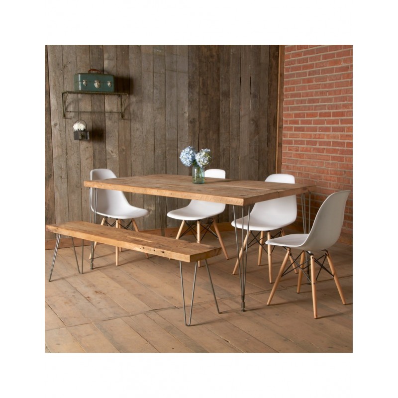 Silla TOWER PP ( SU), madera, polipropileno blanco