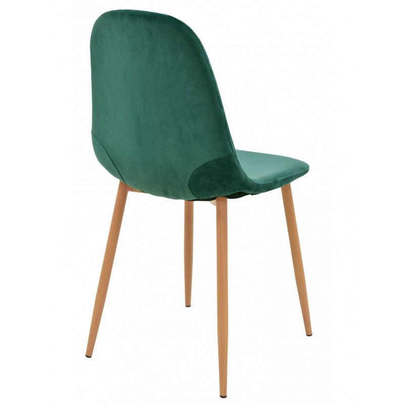 Silla EPOQUE, metal, terciopelo verde