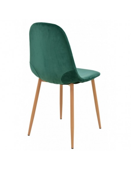Silla EPOQUE, metal, terciopelo verde
