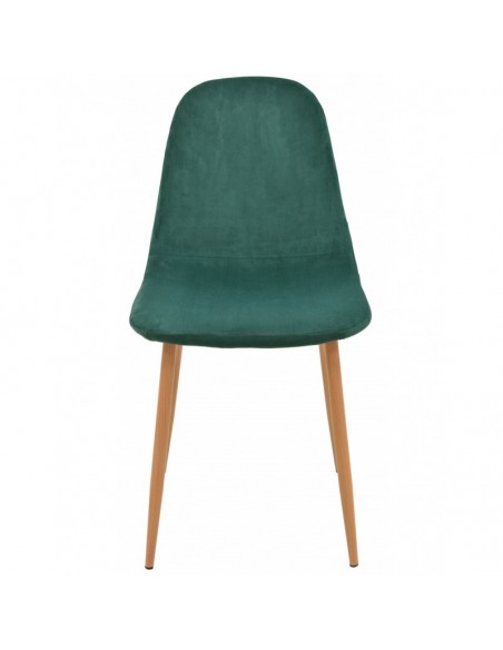 Silla EPOQUE, metal, terciopelo verde