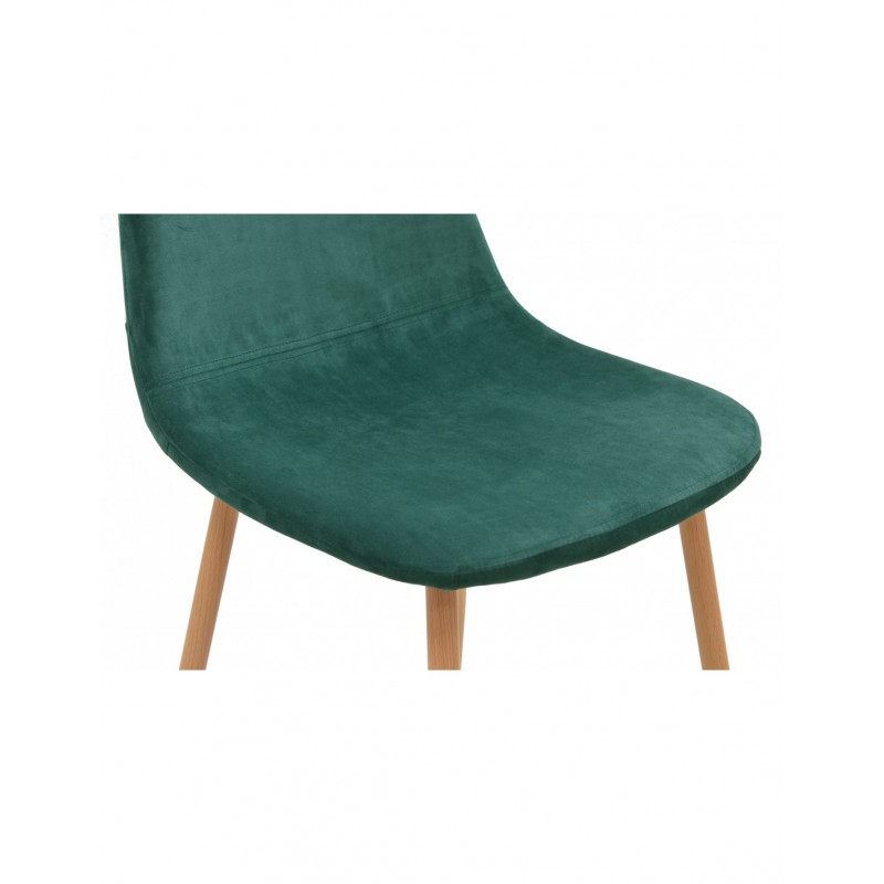 Silla EPOQUE, metal, terciopelo verde