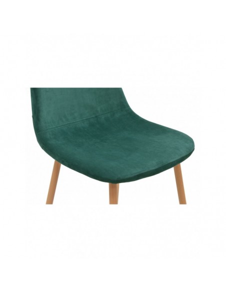 Silla EPOQUE, metal, terciopelo verde