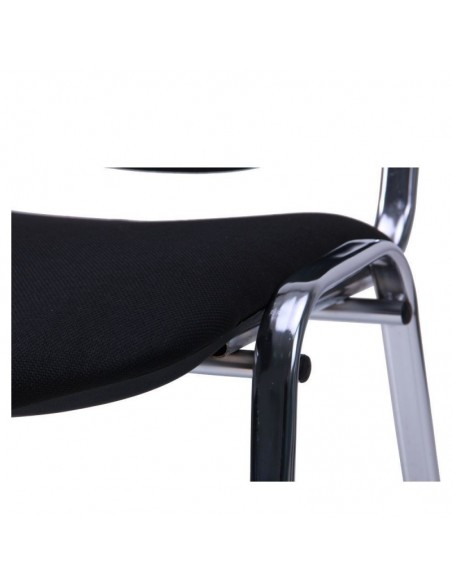 Silla NIZA NEW AM, chasis cromado, tejido A1, color negro*.