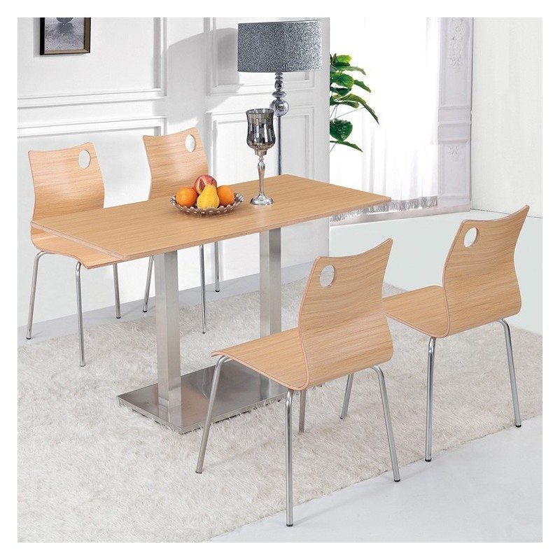 Silla AMELIE, apilable, acero inoxidable,...