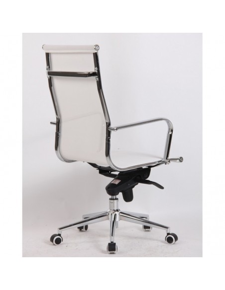 Sillón de oficina NEVADA NEW, alto, malla blanca