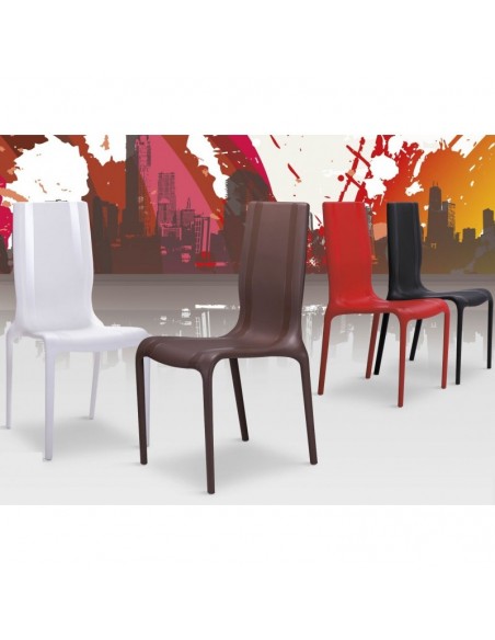 Silla AUSTRAL, polipropileno blanco*