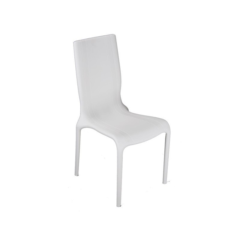 Silla AUSTRAL, polipropileno blanco*