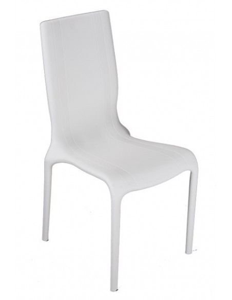 Silla AUSTRAL, polipropileno blanco*