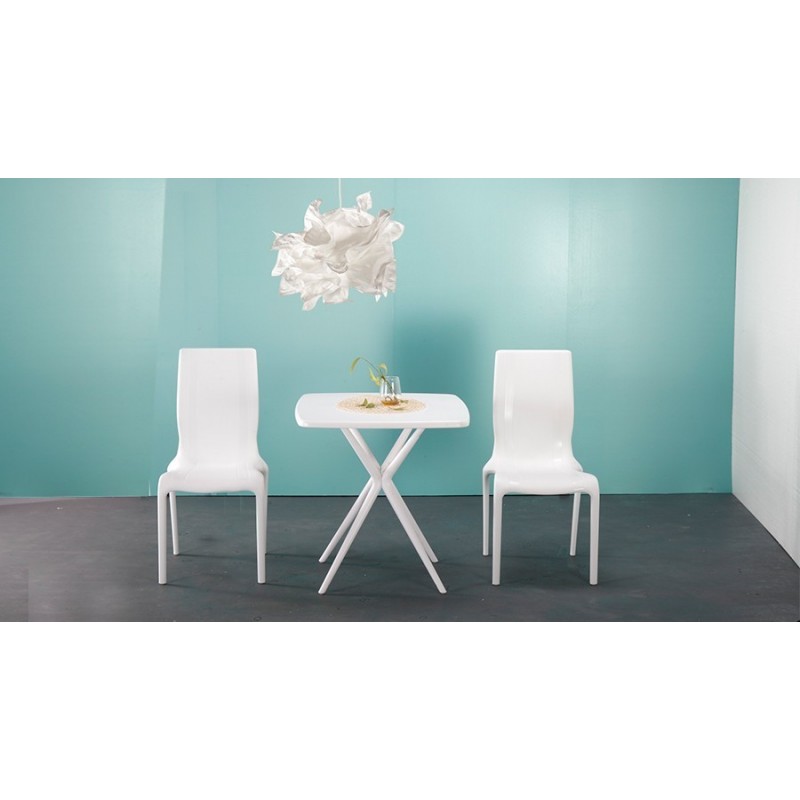 Silla AUSTRAL, polipropileno blanco*