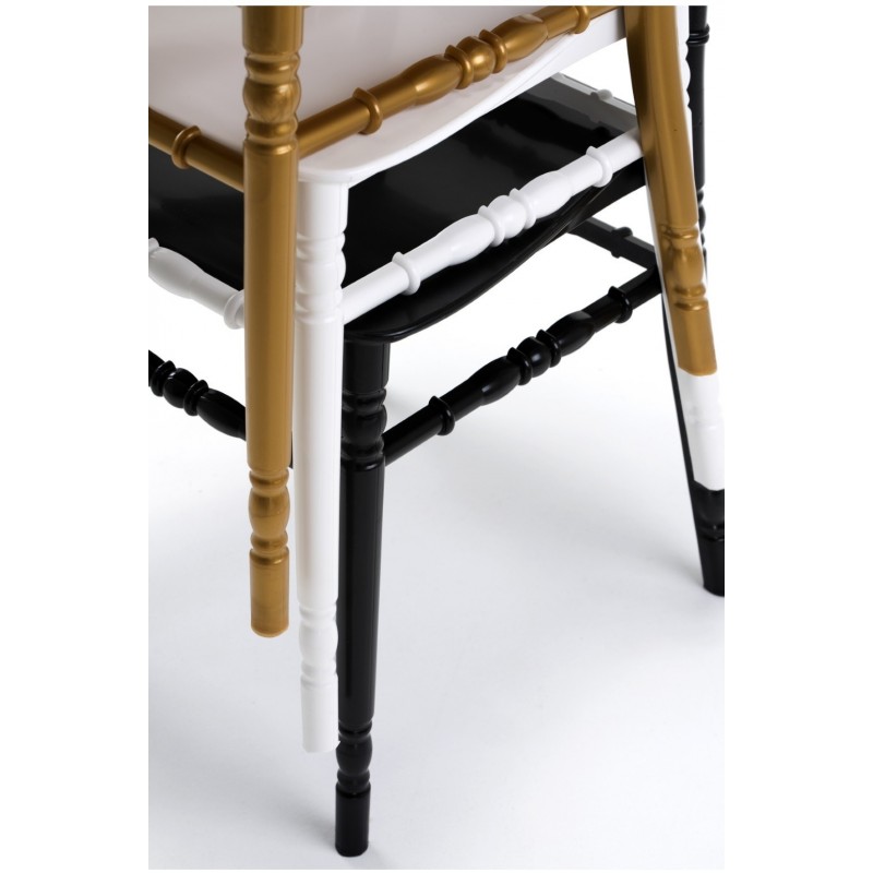 Silla WEDDING, apilable, polipropileno blanco