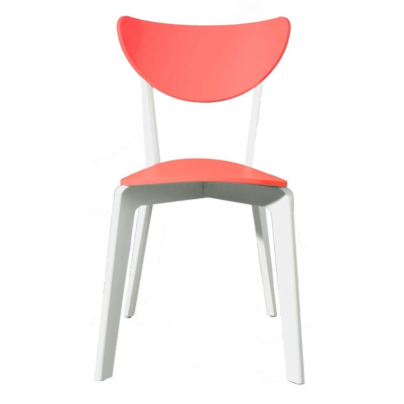 Silla LINA, apilable, polipropileno blanco y...
