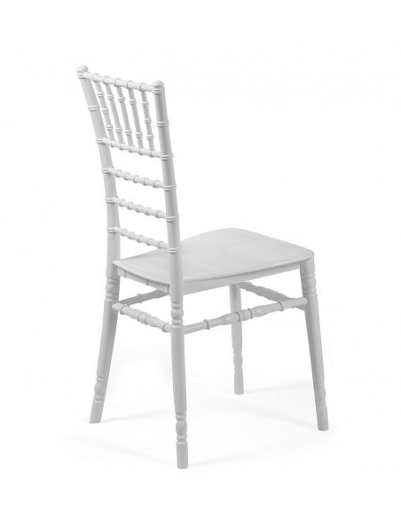 Silla CHIAVARI NEW, apilable, polipropileno blanco