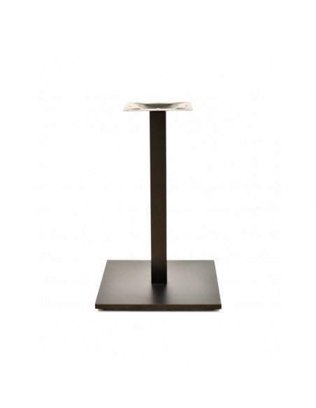 Base de mesa BEVERLY, tubo cuadrado, negra, base de 45 x 45 cms, altura 72 cms