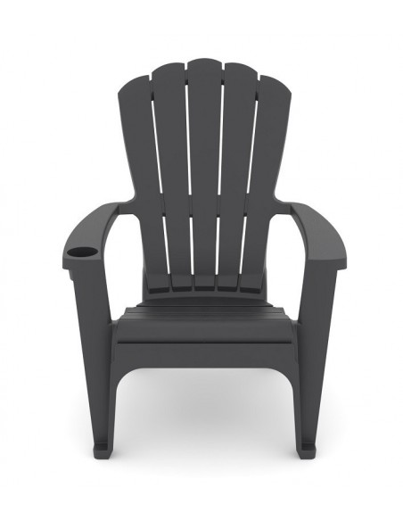 Sillón ADIRONDAK, apilable, polipropileno antracita