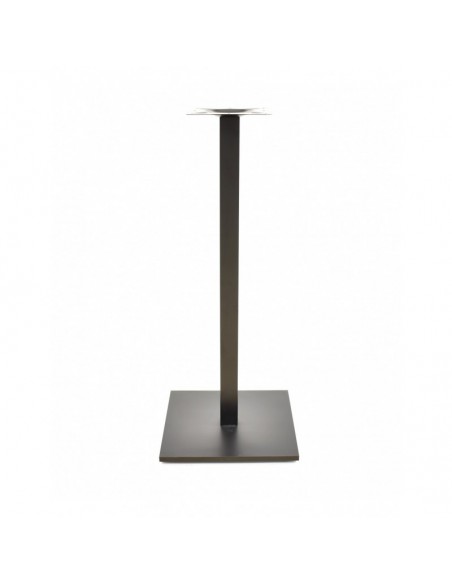Base de mesa BEVERLY, alta, tubo cuadrado, negra, base de 45 x 45 cms, altura 110 cms