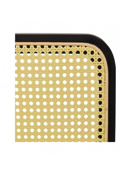 Sillón CES, acero inoxidable, lacado negro, rejilla beige
