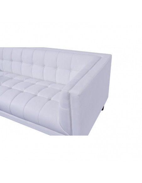 Sillón LEWIS, similpiel blanca