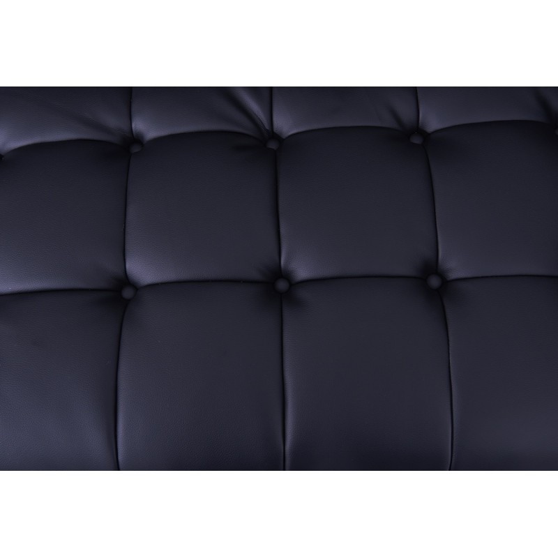 Sillón LEWIS, similpiel negra
