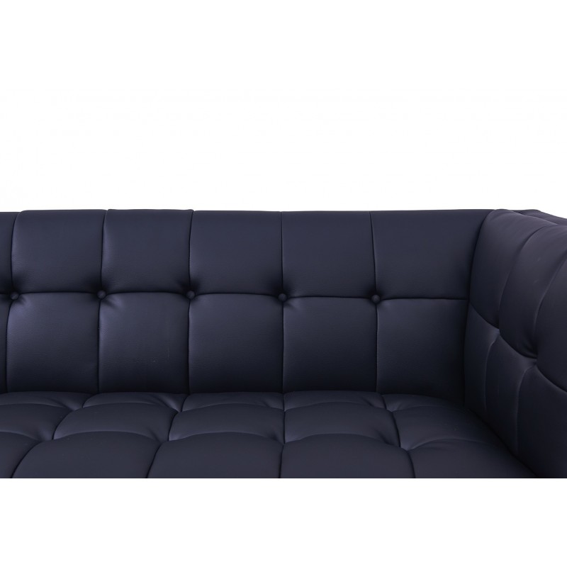 Sillón LEWIS, similpiel negra