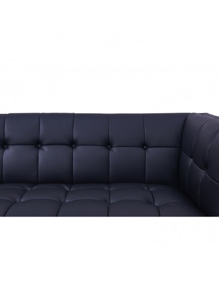 Sillón LEWIS, similpiel negra
