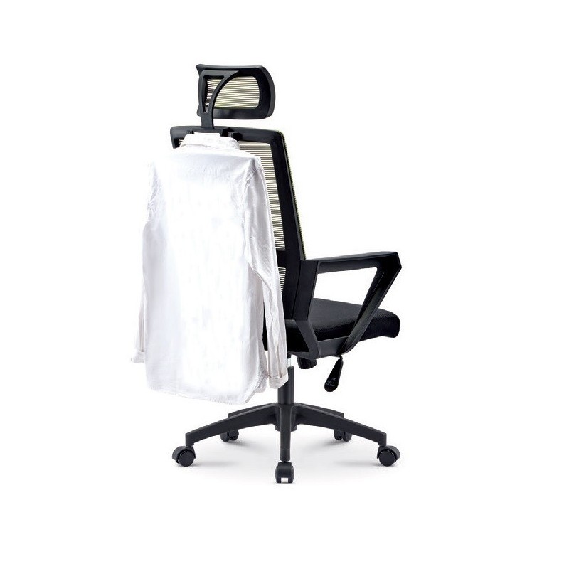 Sillón de oficina ASTON, negro, malla negra,...