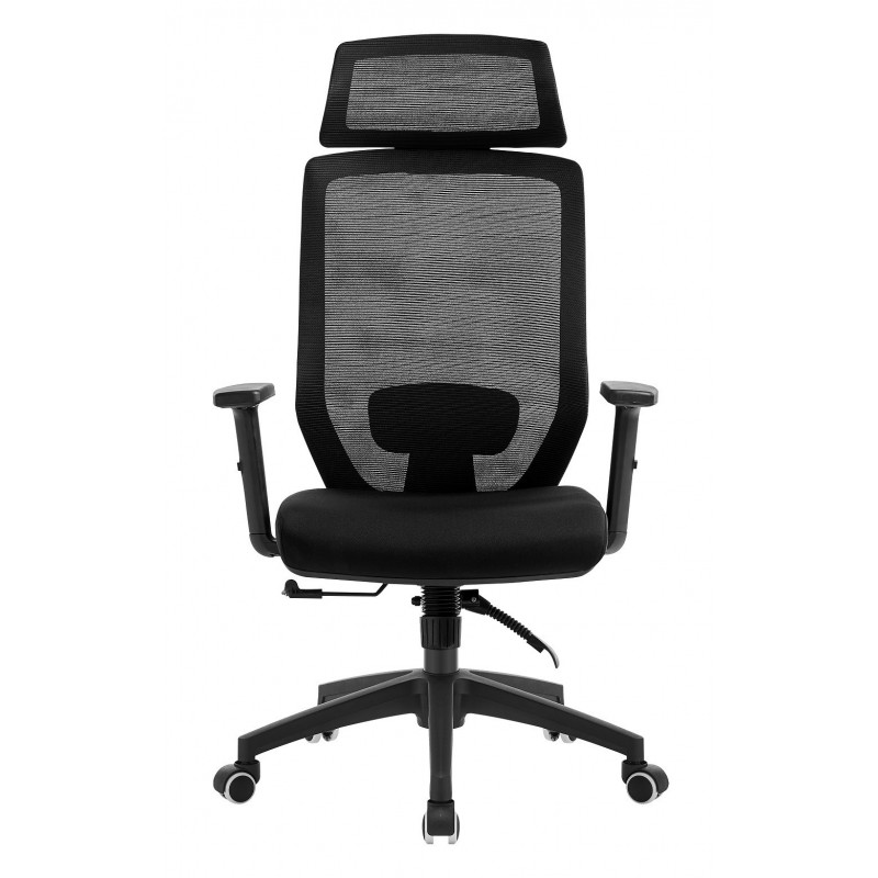 Sillón de oficina CLAYTON, negro, malla y...