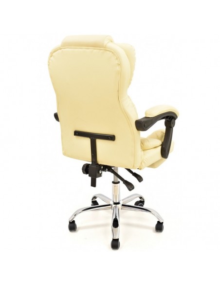 Sillón de oficina SINTRA, alto, gas, sincro, similpiel beige