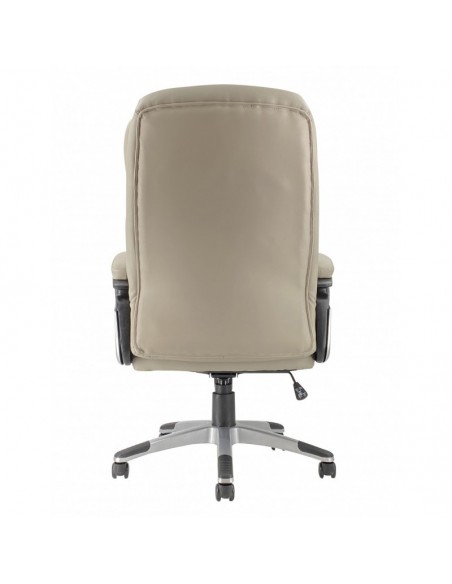 Sillón de oficina CÓRDOBA, alto, gas, basculante, similpiel gris claro