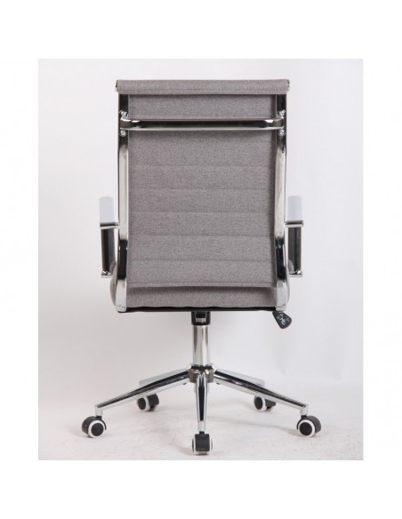 Sillón de oficina IOWA, alto, gas, basculante, tejido gris claro