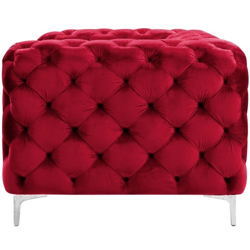 Sofá CHESTER ROYAL, 2 plazas, terciopelo rojo vino
