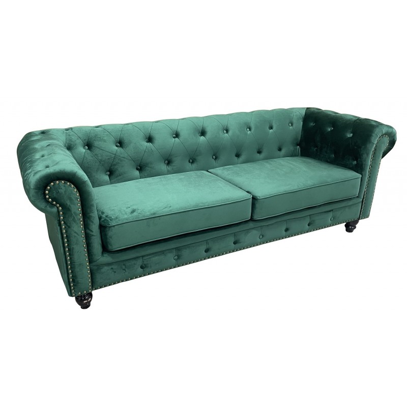 Sofá CHESTER PREMIUM, 3 plazas, tapizado velvet...